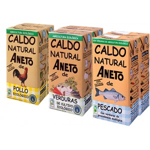 Surtido de Caldos Eco - Aneto - 1 L. - Pack Ahorro 6 unidades Surtido de Caldos Eco - Aneto - 1 L. - Pack Ahorro 6 unidades